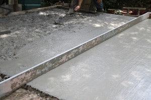 Construction terrasse béton