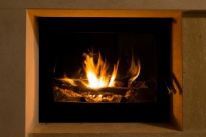 Cheminée en bois