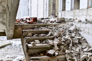 Démolition d’un escalier