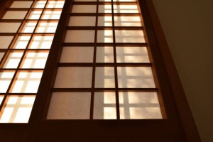 Cloison japonaise coulissante
