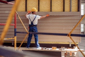 pose d'un bardage extérieur