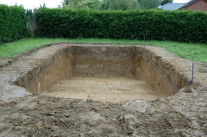 Terrassement d'une piscine