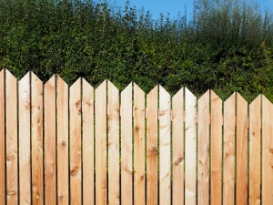 barrière de jardin en bois
